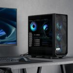 Caixa ATX Fractal Design Meshify 2 Compact Lite RGB Black TG Light Tint - Image 7
