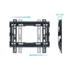 Suporte de Parede Tooq 23" a 43" Max. 45Kg Preto - Image 2