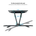 Suporte de parede Tooq LP7866TN-B para ecrãs 37”- 80” - Image 5