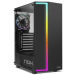 Caixa ATX Nox Infinity Gamma ARGB Vidro Temperado Preta