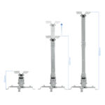 Suporte de Tecto Tooq para Projectores Tilt e Giratório Max.20kg Prateado - Image 2
