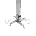 Suporte de Tecto Tooq para Projectores Tilt e Giratório Max.20kg Prateado - Image 3
