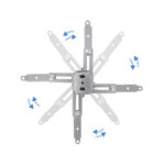 Suporte de Tecto Tooq para Projectores Tilt e Giratório Max.20kg Prateado - Image 4