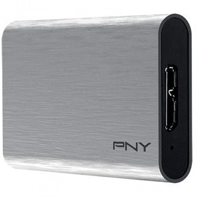 PSD1CS1050S-960-RB Disco Externo PNY Elite SSD 960GB USB 3.1 Prateado - Image 1