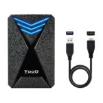 Caixa Externa 2,5" SATA TooQ TQE-2550L Gaming LED Azul USB3.1 - Image 4