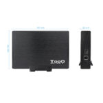 Caixa Externa HDD Tooq 3.5" SATA - USB 3.0 Alumínio Preto - Image 5