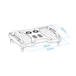 Apoio Tooq TQFR0601-G para os pés ajustável Cinzento - Image 3
