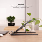 Suporte Elevatório Tooq para Portáteis Regulável Cinzento - Image 9