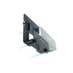 Suporte de parede Universal Tooq para Router / Mini-PC Preto - Image 3