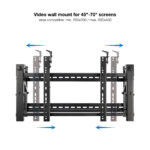 Suporte de ecrã Tooq Videowall 45"- 70" Preto - Image 3