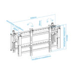 Suporte de ecrã Tooq Videowall 45"- 70" Preto - Image 12