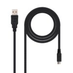 Nanocable cabo USB 3 m USB 2.0 USB A Micro-USB B Preto