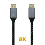 Cabo Aisens Displayport V1.4 Macho/Macho 1.5m Cinza - Image 3
