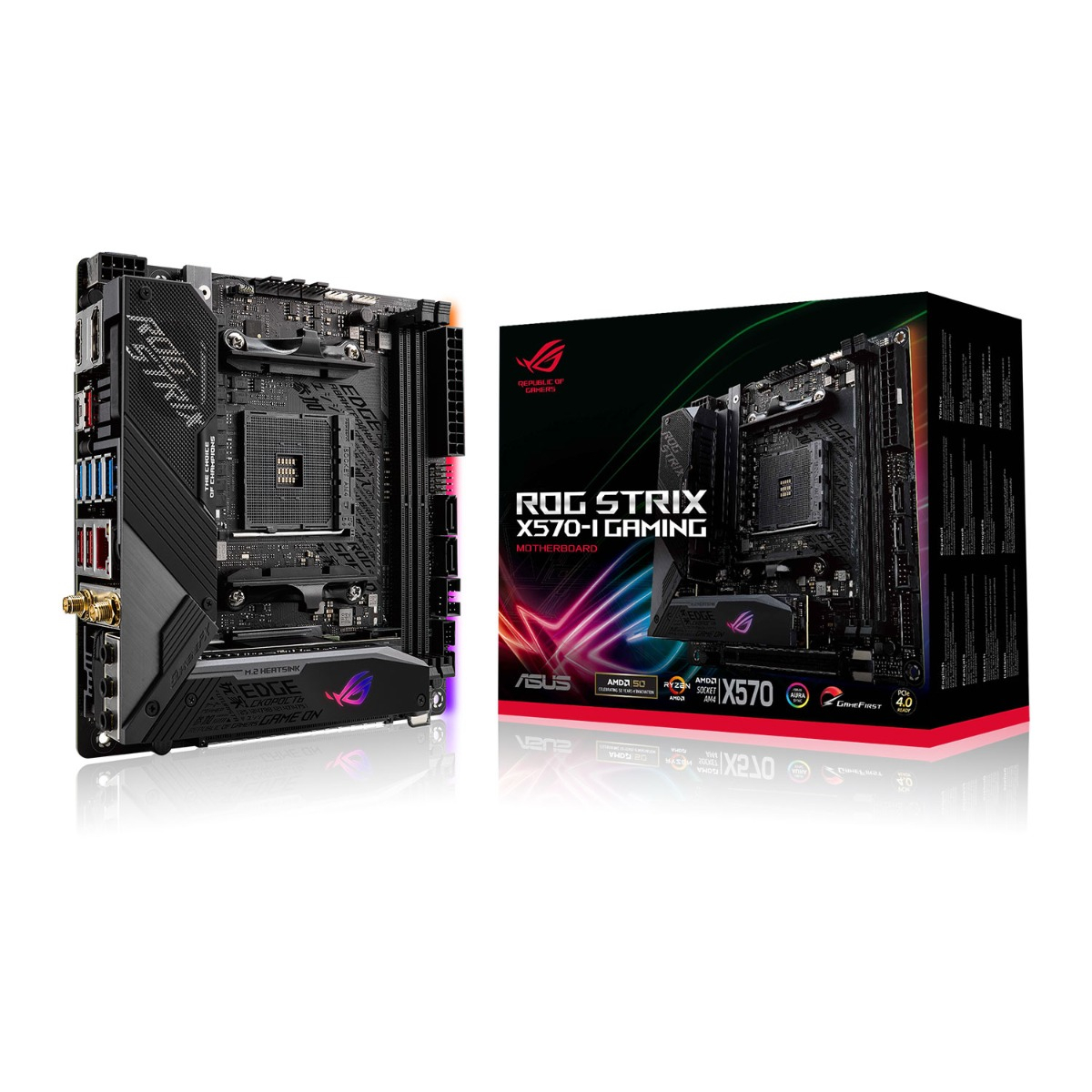 90MB1140-MVAAY0 Motherboard Mini-ITX Asus ROG Strix X570-I Gaming