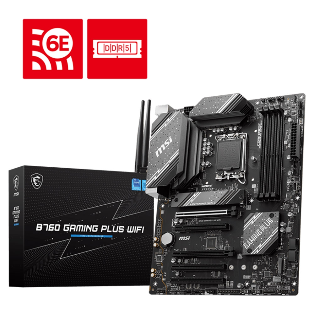 911-7D98-007 Motherboard ATX MSI B760 Gaming Plus WiFi - Image 1