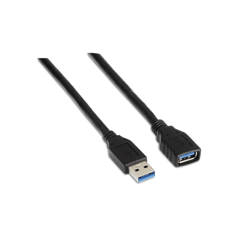 A105-0041 Cabo Aisens usb 3,0 Macho - Fêmea Preto (1 M) - Image 1