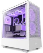 Caixa ATX NZXT H5 Flow RGB Branca Vidro Temperado