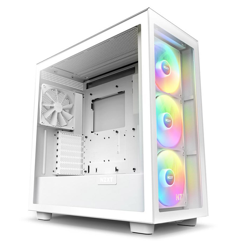 CM-H71EW-02 Caixa ATX NZXT H7 Elite RGB Vidro Temperado Branca - Image 1