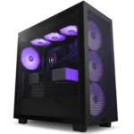 Caixa ATX NZXT H7 Flow RGB Preta Vidro Temperado