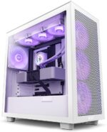 Caixa ATX NZXT H7 Flow RGB Branca Vidro Temperado