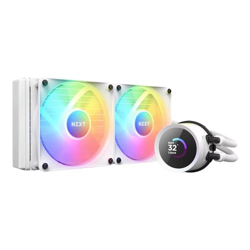 RL-KR240-W1 Water Cooler CPU NZXT Kraken 240 LCD RGB Branco - Image 1