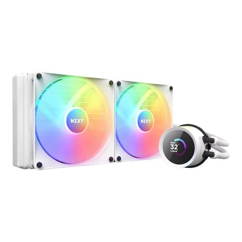 RL-KR280-W1 Water Cooler CPU NZXT Kraken 280 LCD RGB Branco - Image 1