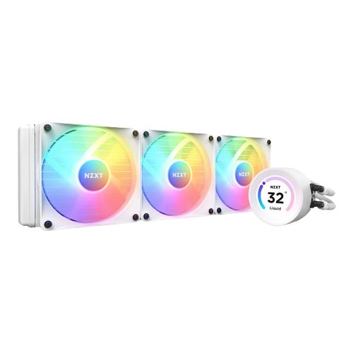 RL-KR36E-W1 Water Cooler CPU NZXT Kraken Elite 360 LCD RGB Branco - Image 1
