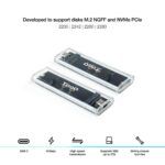 Caixa externa Tooq para SSD M.2 NGFF/NVMe RGB Transparente - Image 2