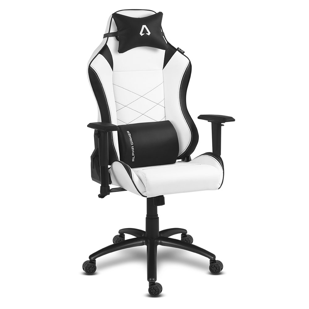 alpha_gamer_atena_white_black_1 Cadeira Gaming Alpha Gamer Atena White / Black - Image 1