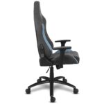 Cadeira Gaming Alpha Gamer Gaia Dark Grey/Blue Fabric - Image 3