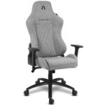Cadeira Gaming Alpha Gamer Gaia Light Grey Fabric - Image 2