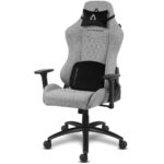 Cadeira Gaming Alpha Gamer Gaia Light Grey Fabric - Image 3