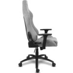 Cadeira Gaming Alpha Gamer Gaia Light Grey Fabric - Image 4