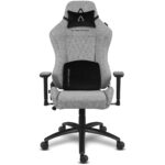 Cadeira Gaming Alpha Gamer Gaia Light Grey Fabric - Image 6