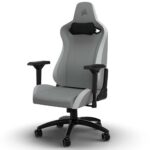 Cadeira Gaming Corsair TC200 Leatherette Cinza/Branca - Image 3