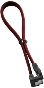 Cabo SATA III 90º CableMod ModMesh 30cm Vermelho Sangue - Image 2