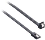 Cabo SATA III 90º CableMod ModMesh 60cm - Carbono