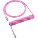 Cabo Coiled CableMod Classic para Teclado USB A - USB Type C 150cm - Strawberry Cream