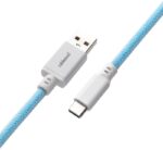 Cabo Coiled CableMod Classic para Teclado USB A - USB Type C 150cm - Blueberry Cheesecake - Image 3