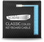 Cabo Coiled CableMod Classic para Teclado USB A - USB Type C 150cm - Blueberry Cheesecake - Image 4