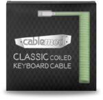 Cabo Coiled CableMod Classic para Teclado USB A - USB Type C 150cm - Lime Sorbet - Image 4