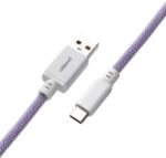Cabo Coiled CableMod Classic para Teclado USB A - USB Type C 150cm - Rum Raisin - Image 3