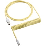 Cabo Coiled CableMod Classic para Teclado USB A - USB Type C 150cm - Lemon Ice