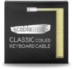 Cabo Coiled CableMod Classic para Teclado USB A - USB Type C 150cm - Lemon Ice - Image 4
