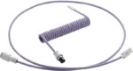 Cabo Coiled CableMod Pro para Teclado USB A - USB Type C 150cm - Rum Raisin