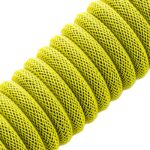 Cabo Coiled CableMod Classic para Teclado USB A - USB Type C 150cm - Dominator Yellow - Image 2