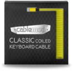 Cabo Coiled CableMod Classic para Teclado USB A - USB Type C 150cm - Dominator Yellow - Image 4