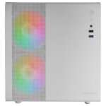 Caixa Micro-ATX Mars Gaming MC-400 FRGB Vidro Temperado Branca - Image 3