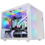 Caixa Micro-ATX Mars Gaming MC-400 FRGB Vidro Temperado Branca - Image 2
