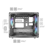Caixa Micro-ATX Mars Gaming MC-400 FRGB Vidro Temperado Branca - Image 5